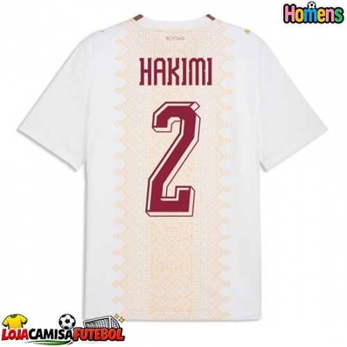Camisa de Futebol Marrocos Achraf Hakimi #2 Equipamento Secundário Mundo 2026 Manga Curta